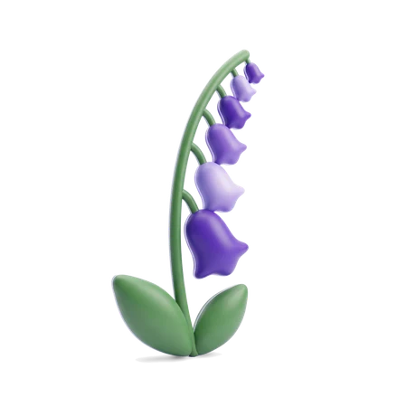 A foxglove flower spike, bell-shaped blooms on a green stem