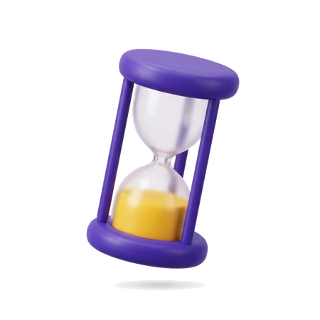 An hourglass with the sand part-run